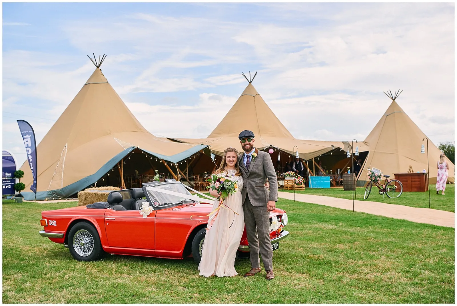 Tipi Wedding Essex: Relaxed Summer Festival Wedding with DIY Details