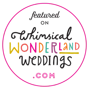 WWWbadge_300px Featured Badge image for Whimsical Wonderland Weddings blog