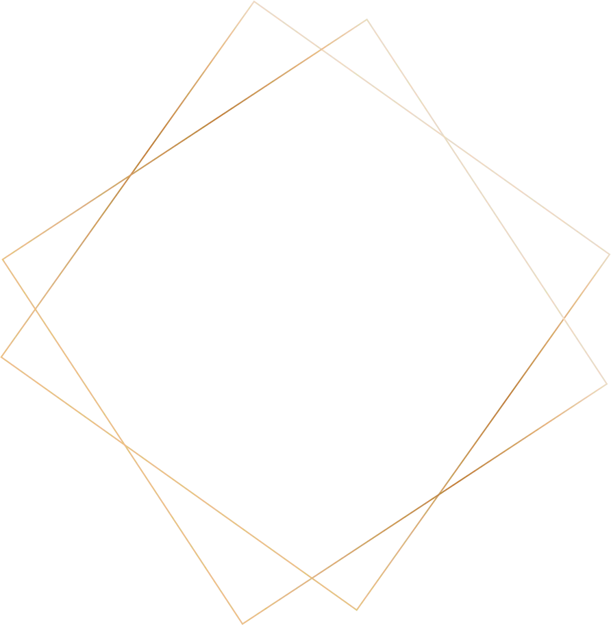 Gold graphic geometric squares